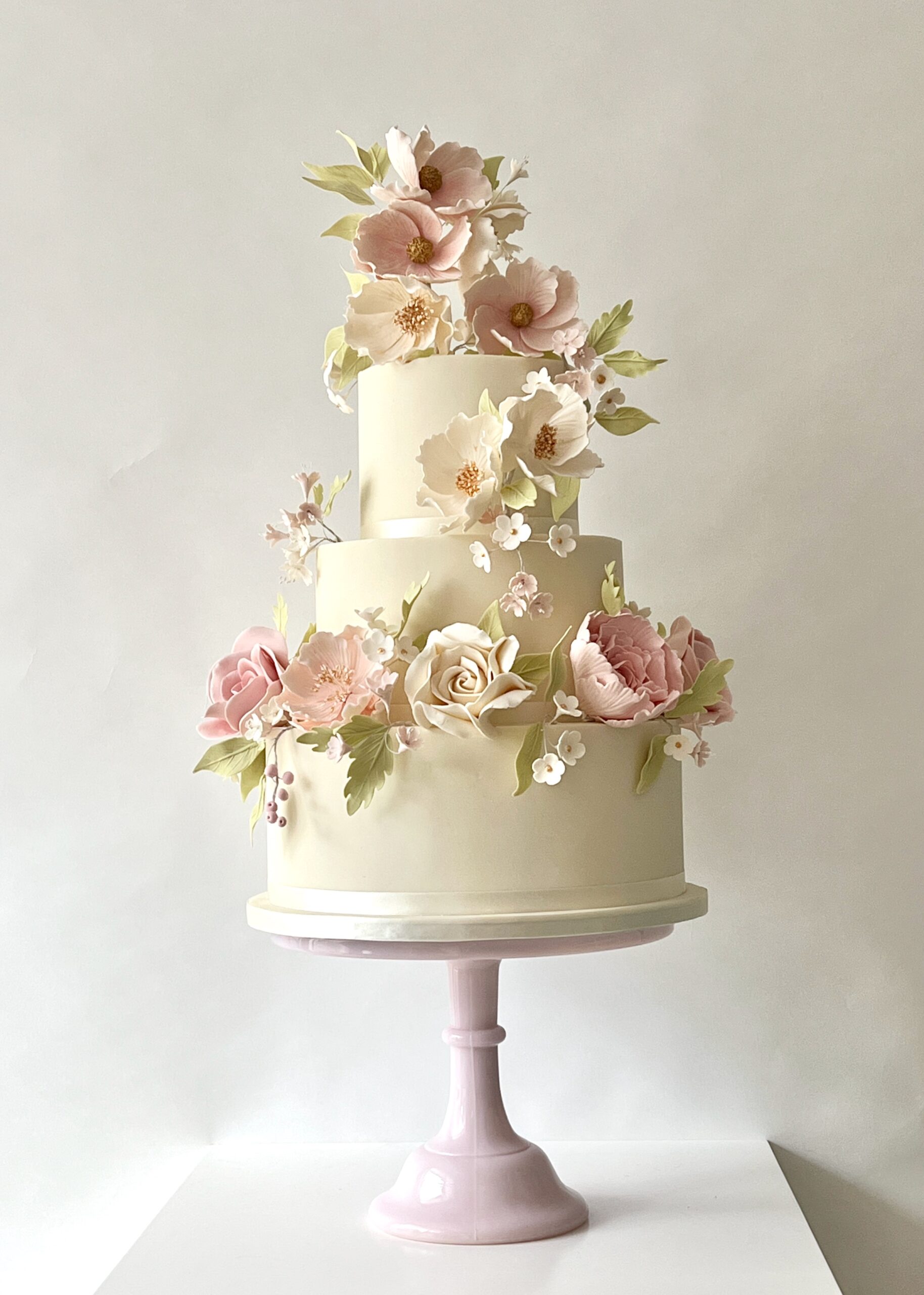 Spring In Bloom Wedding Cake